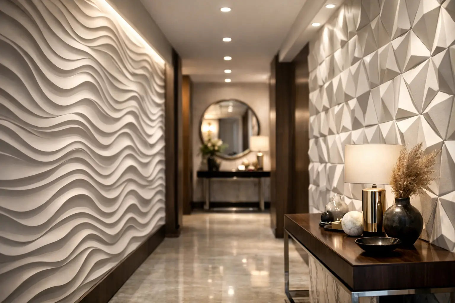 Réussir un mur décoratif de couloir