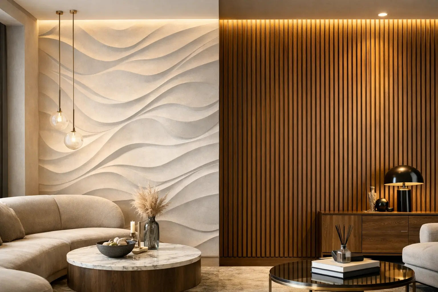 Mur texturé ou tasseaux bois : que choisir ?