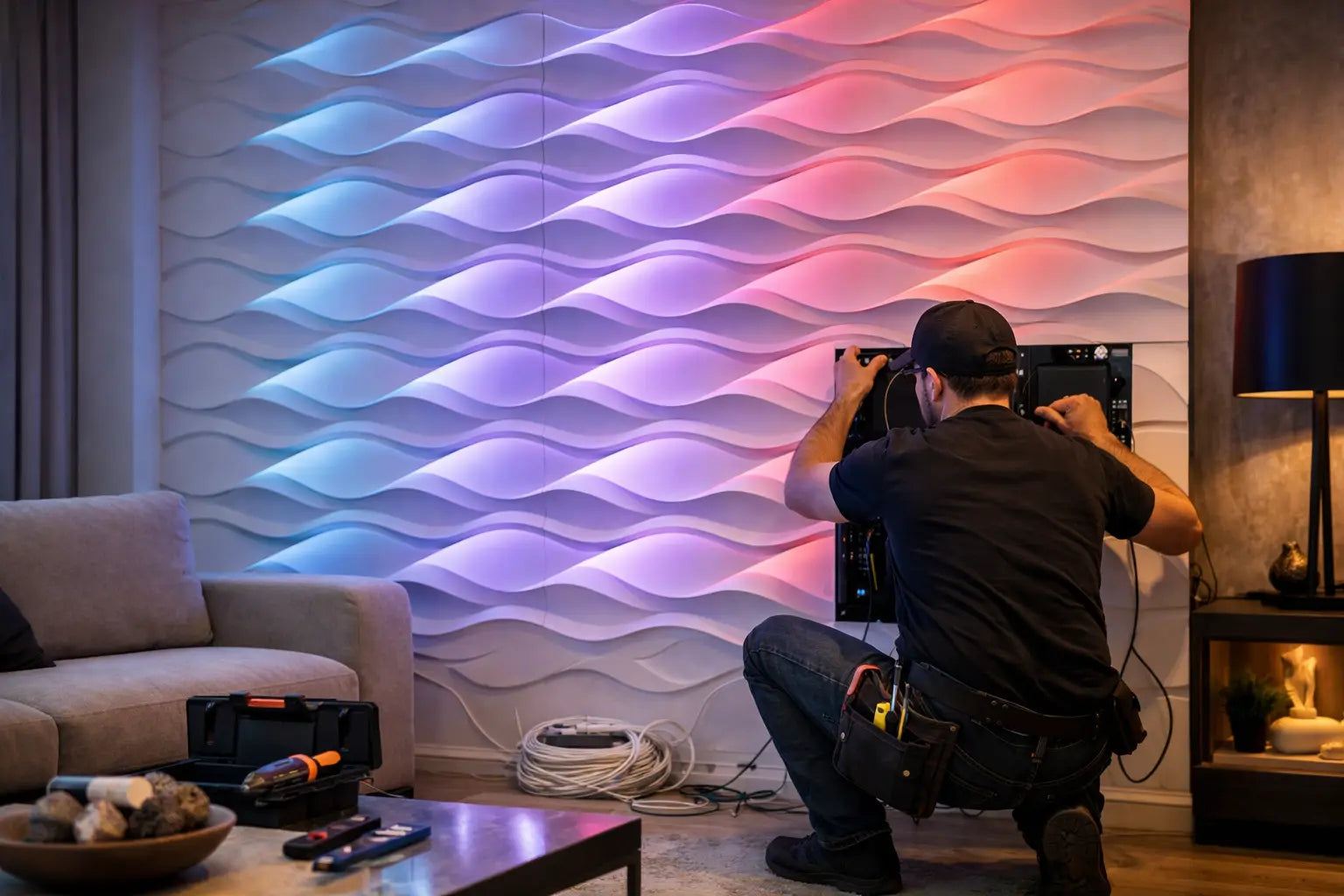 Comment installer un mur LED décoratif