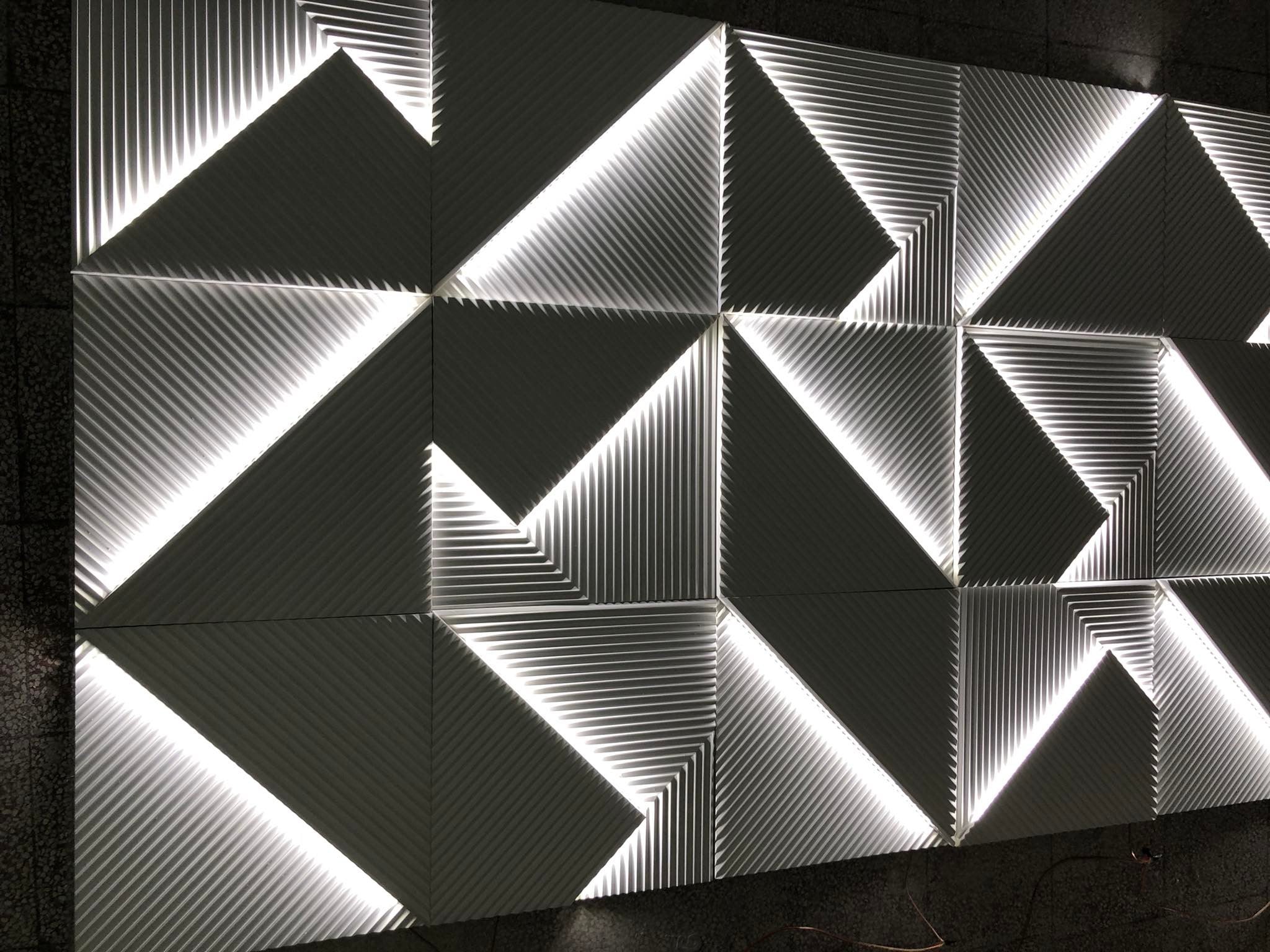 Modern 3D wall panel - Cyber Space 0042