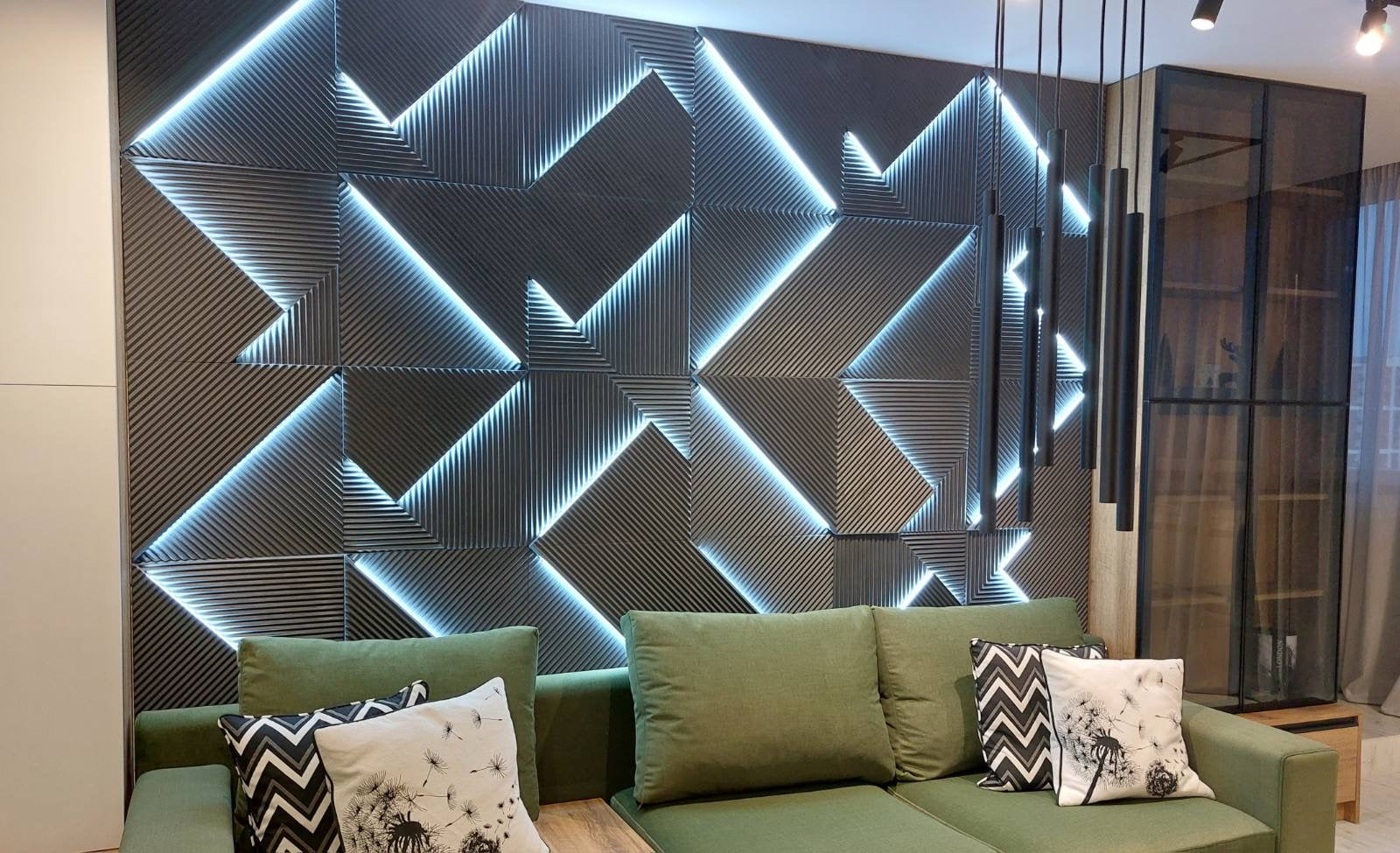 Modern 3D wall panel - Cyber Space 0042