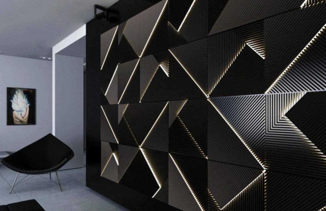 Modern 3D wall panel - Cyber Space 0042
