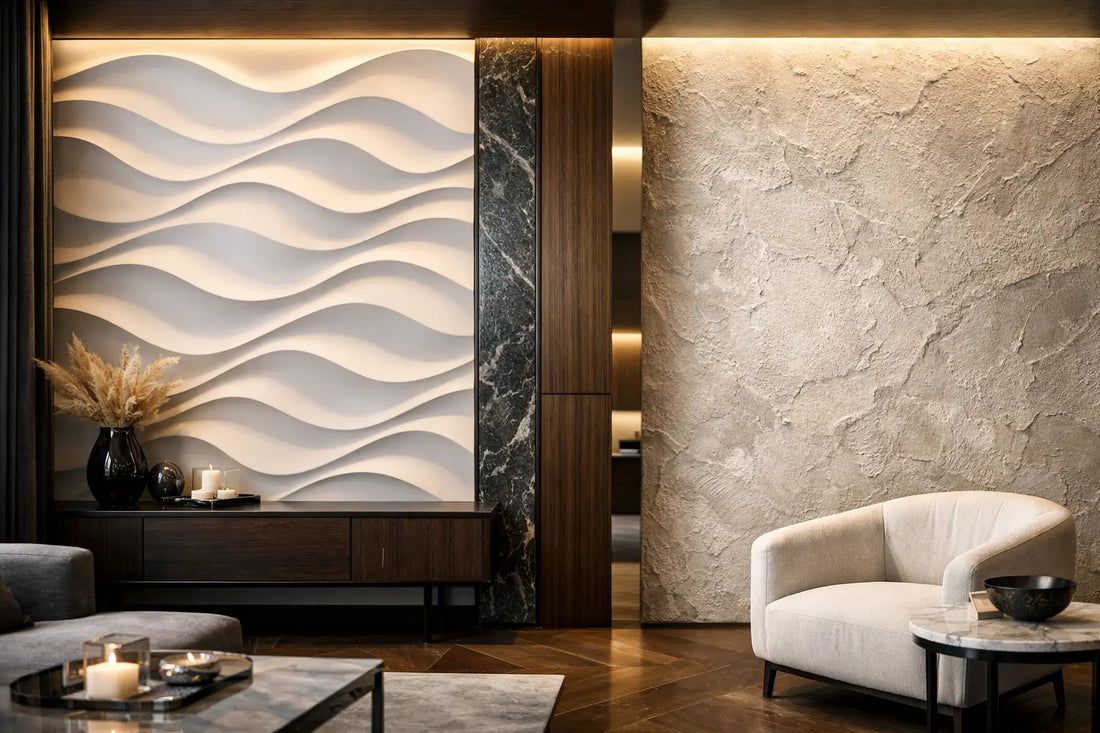 Mur décoratif ou enduit texturé : que choisir ?