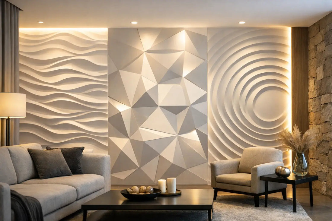 Mur décoratif LED - style, relief et ambiance