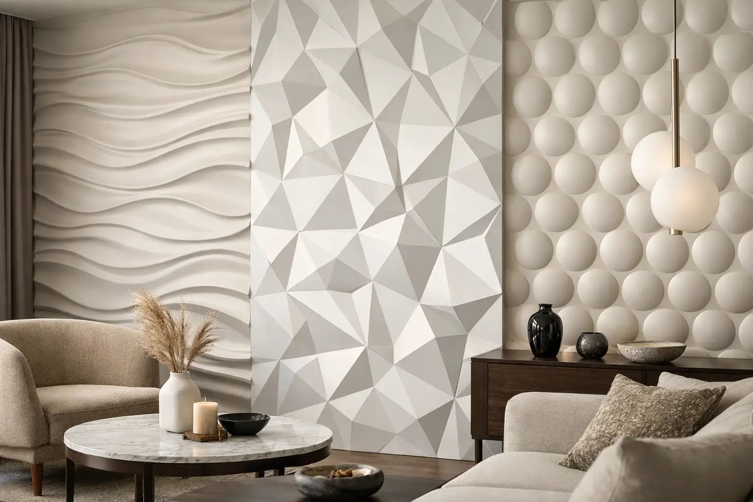 Panneaux muraux 3D pour un intérieur chic