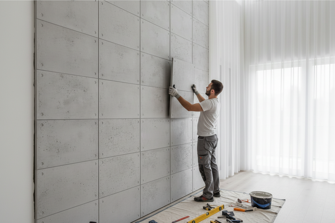 Panneau mural en plâtre facile à installer