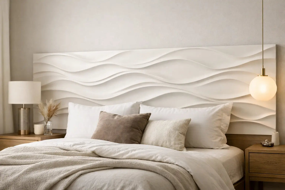 Panneau mural vague tête de lit élégant