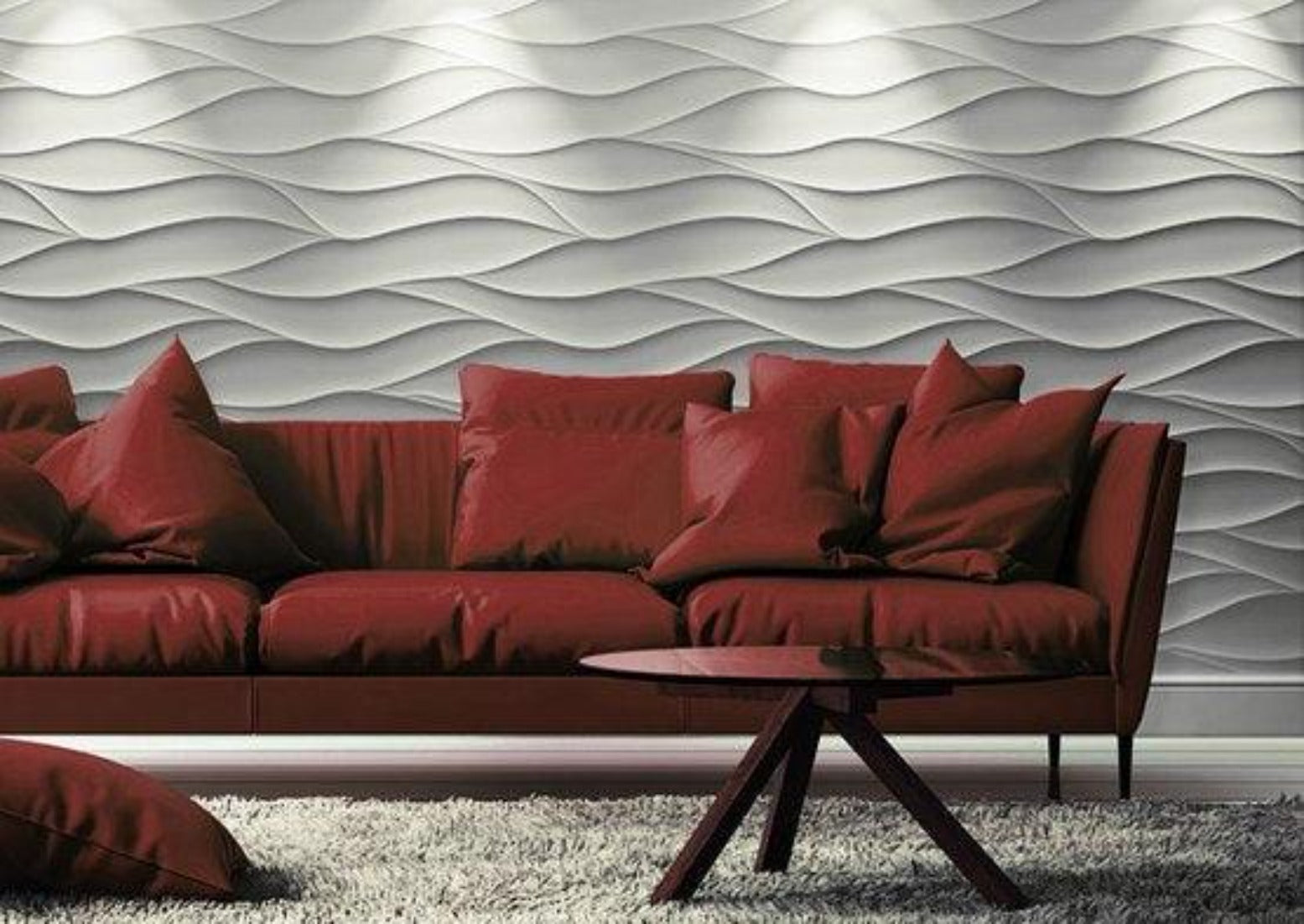 Wall Coverings - Calm Waves - EFFET MARBELLA, design interieurs, deco panneau mural