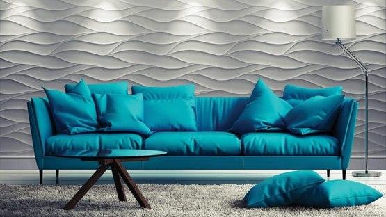 Wall Coverings - Calm Waves - EFFET MARBELLA, design interieurs, deco panneau mural