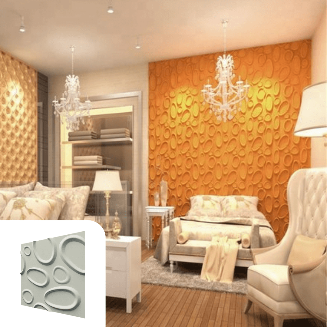 Interior Wall Covering - Bubble Mix - EFFET MARBELLA, revetement mural 3d
mur 3d