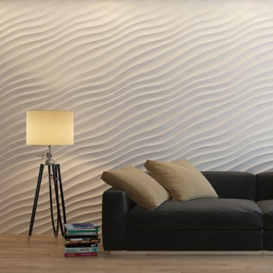 3D Waves wall Design panel - Small Waves 0078