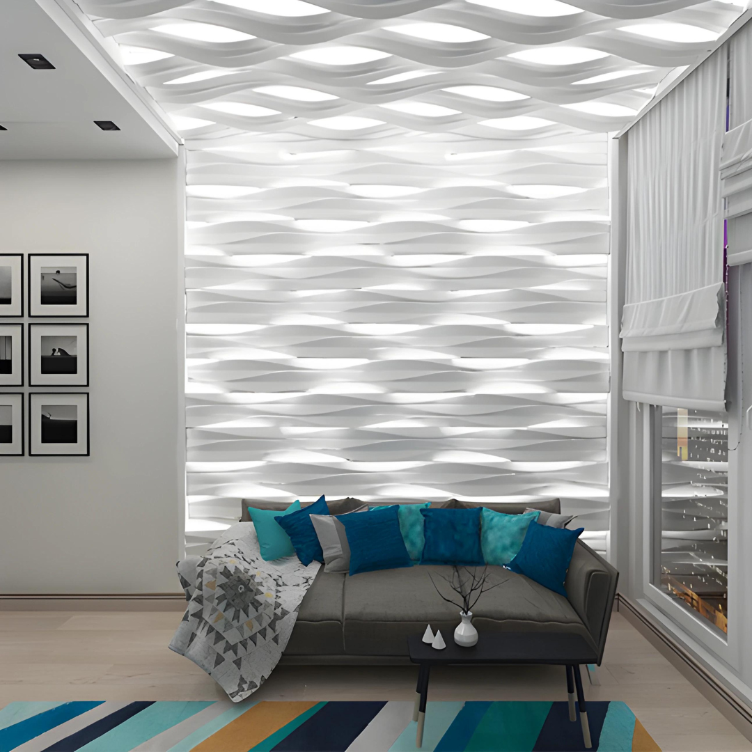 3D Wall Covering Panels - Aqua Bliss 0018