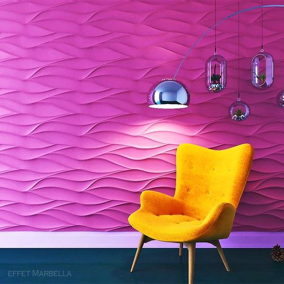 Wall Coverings - Calm Waves - EFFET MARBELLA, design interieurs, deco panneau mural